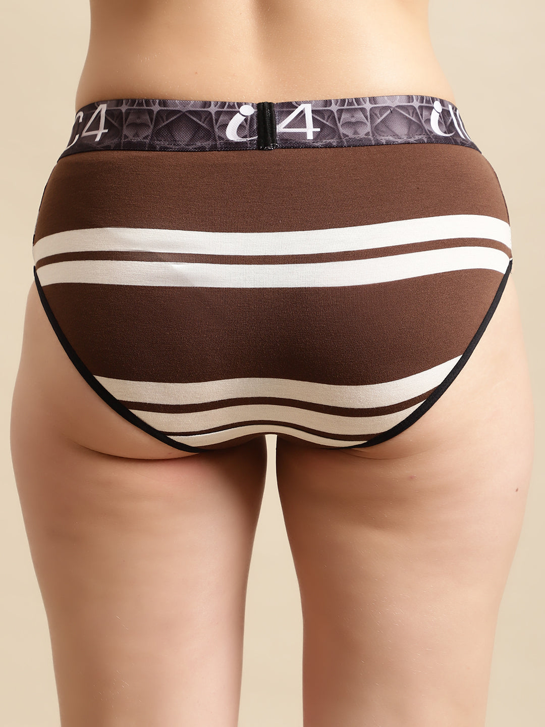 IC4 Women's Modal Elastane Stripe Hipster