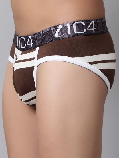 IC4 Men's Modal Elastane stripe brief
