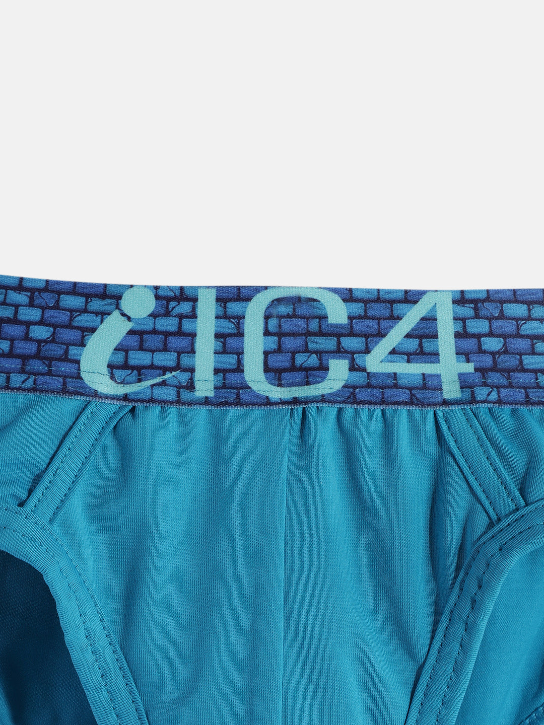 IC4 Boy's Cotton Elastane Fashion Brief Combo Pack of 2 Teal