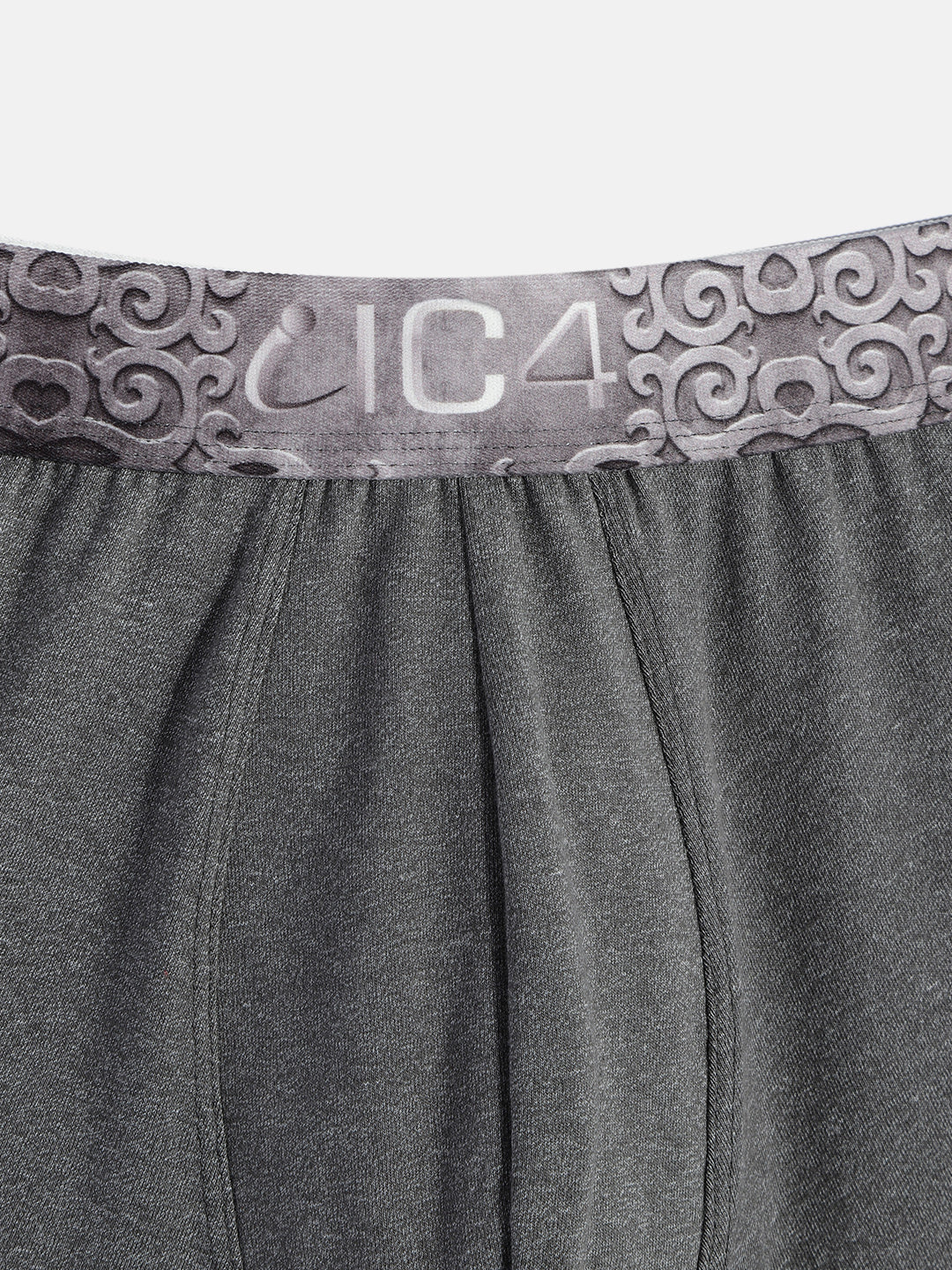 IC4 Boy's Cotton Elastane Fashion Trunk Combo Pack of 2, Charcoal Color