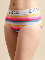 Load image into Gallery viewer, IC4 Women&#39;s Tactel Striped Combo Pack of 2 Hipster
