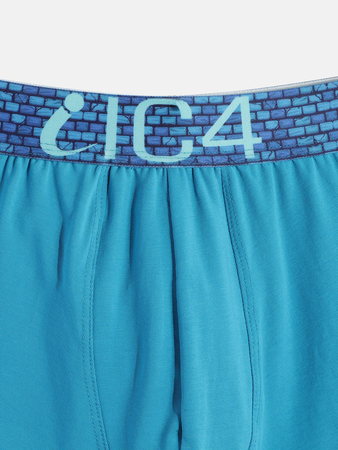 IC4 Boy's Cotton Elastane Fashion Trunk Combo Pack of 2, Teal Color