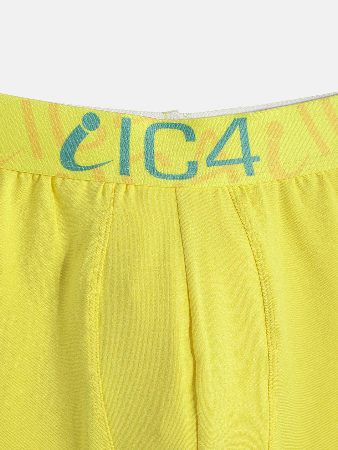 IC4 Boy's Cotton Elastane Fashion Trunk Combo Pack of 2, Yellow Color