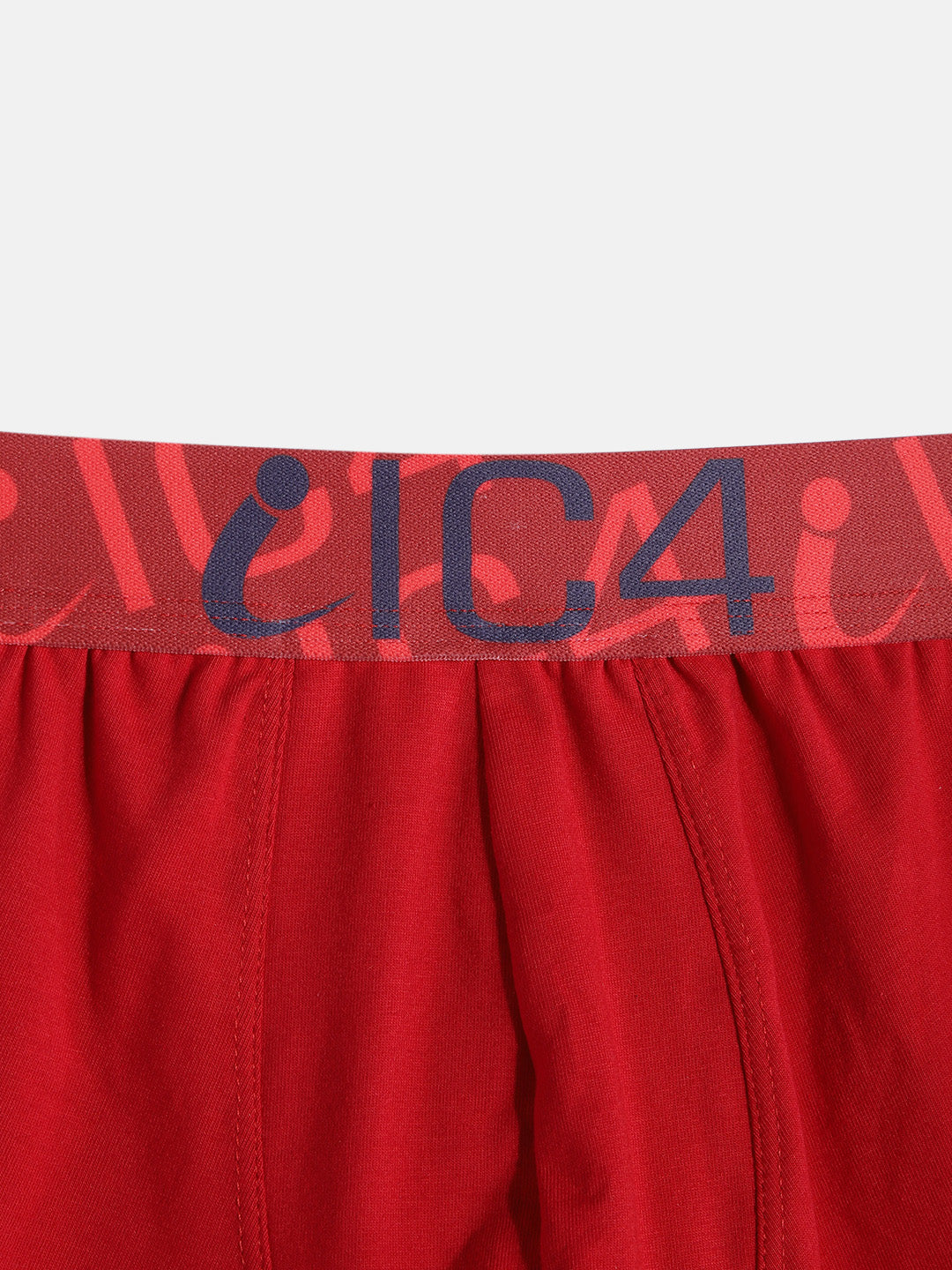 IC4 Boy's Fashion Trunk Combo Pack of 2, Red Color