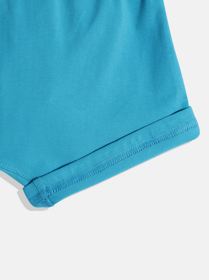 IC4 Boy's Cotton Elastane Fashion Trunk Combo Pack of 2, Teal Color