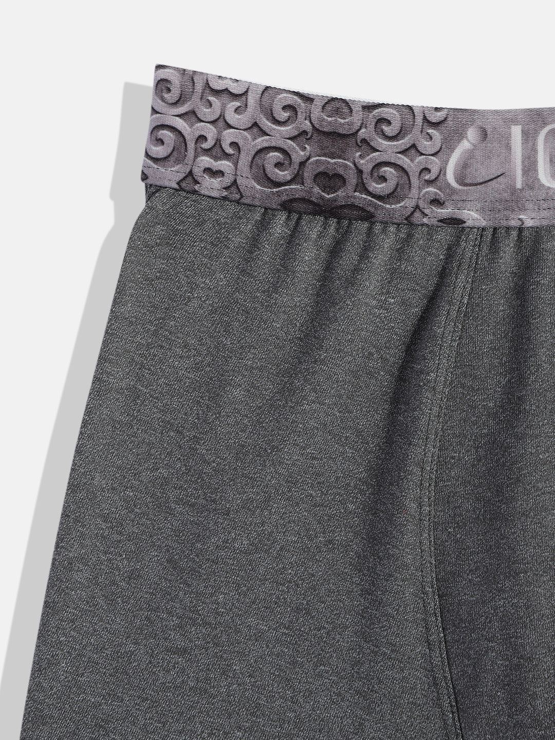 IC4 Boy's Cotton Elastane Fashion Trunk Combo Pack of 2, Charcoal Color