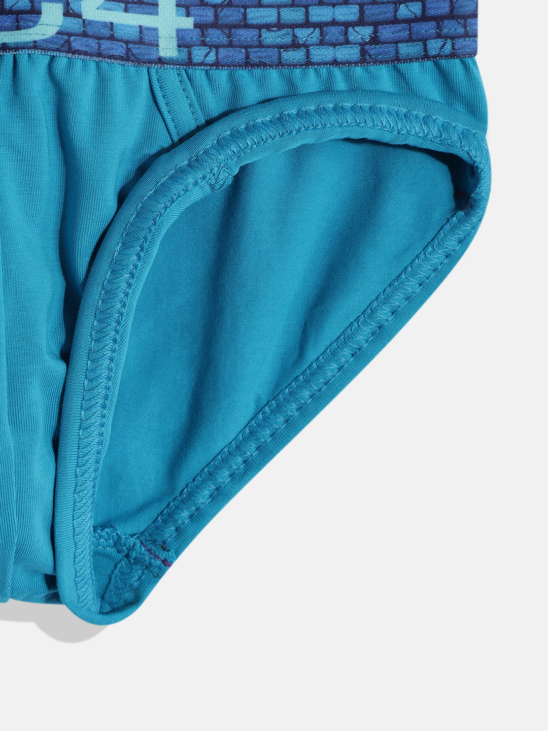 IC4 Boy's Cotton Elastane Fashion Brief Combo Pack of 2 Teal