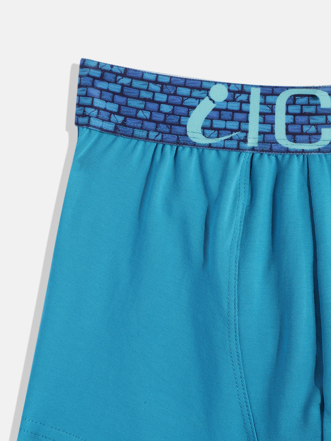 IC4 Boy's Cotton Elastane Fashion Trunk Combo Pack of 2, Teal Color