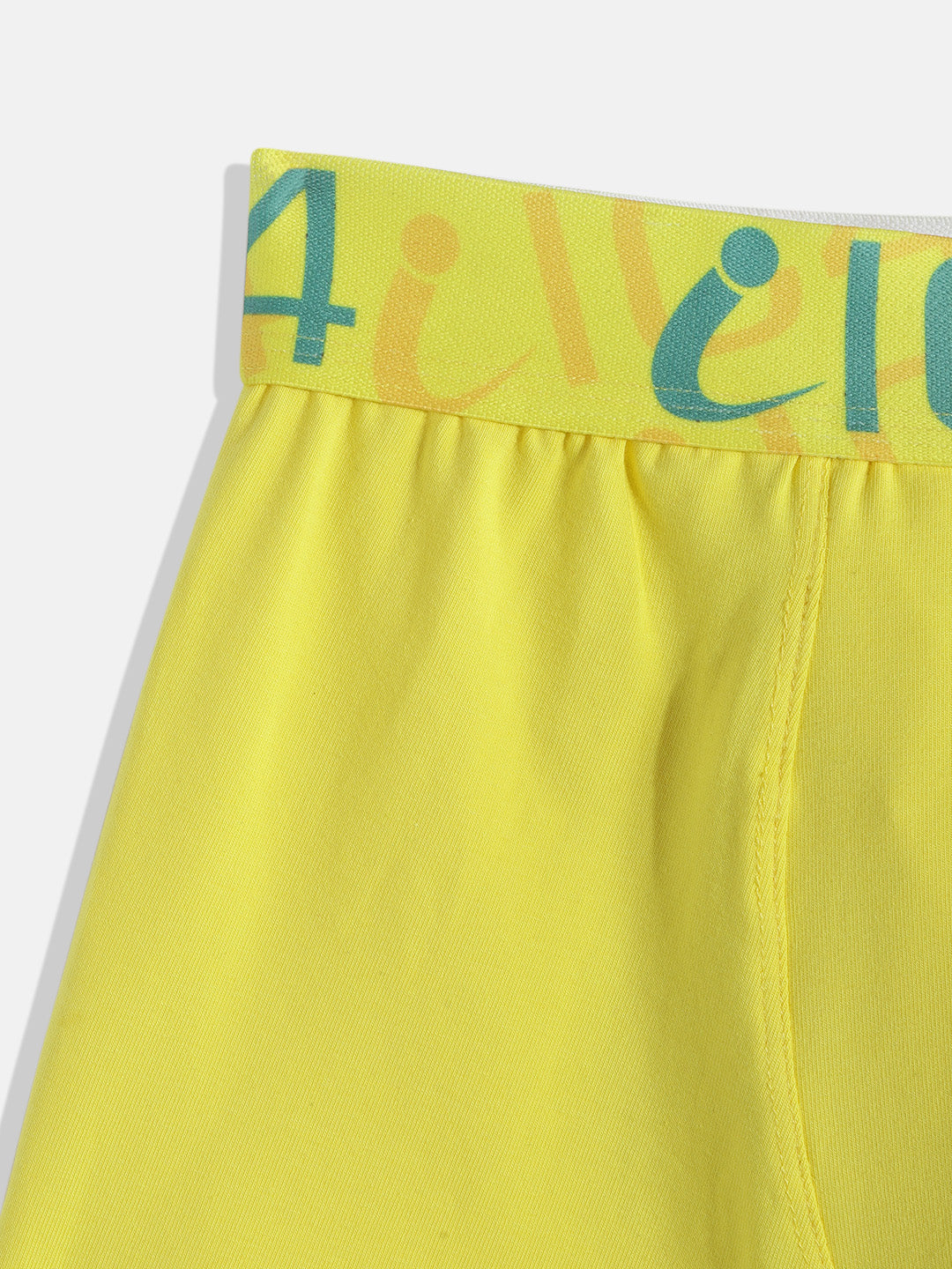 IC4 Boy's Cotton Elastane Fashion Trunk Combo Pack of 2, Yellow Color
