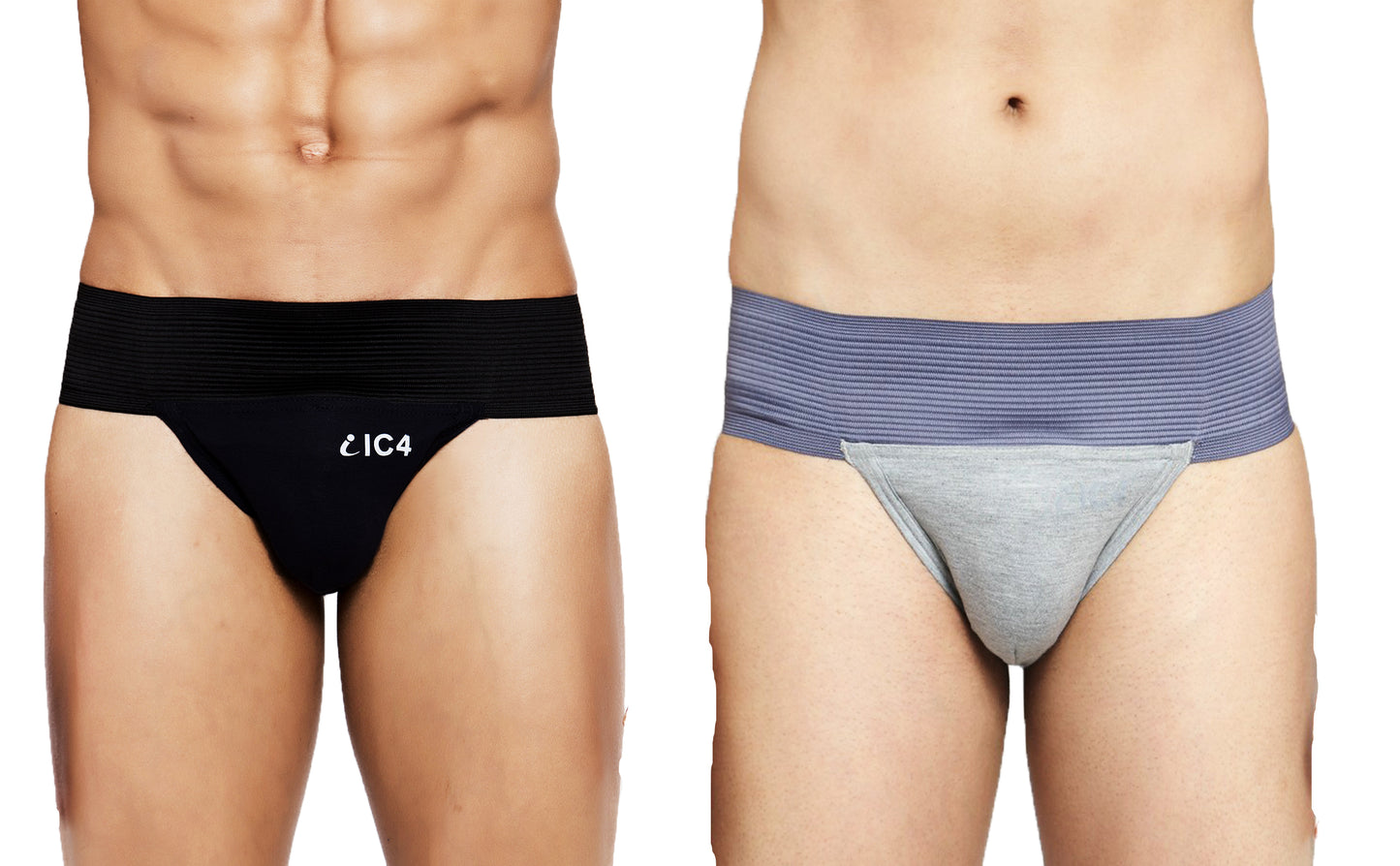 IC4 Men's Cotton Elastane Gym Supporter Combo Pack of 2