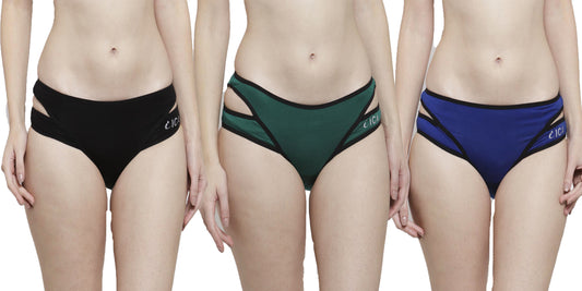 IC4 Women's Designer Hipster Panty Combo Pack of 3