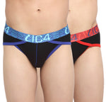 Load image into Gallery viewer, IC4 Men&#39;s Cotton Elastane Fashion Brief Combo Pack of 2
