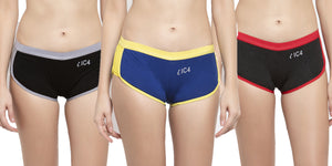 IC4 Women's designer boyshorts Combo Pack of 3