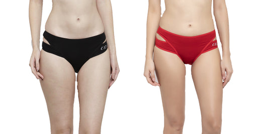 IC4 Women's Designer Hipster Brief Combo Pack of 2