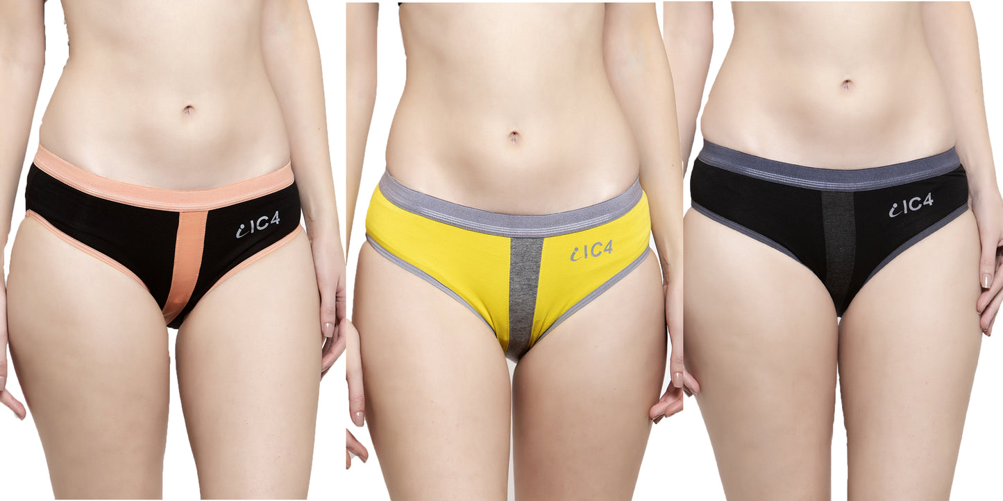 IC4 Women's Hipster Panty Combo Pack of 3