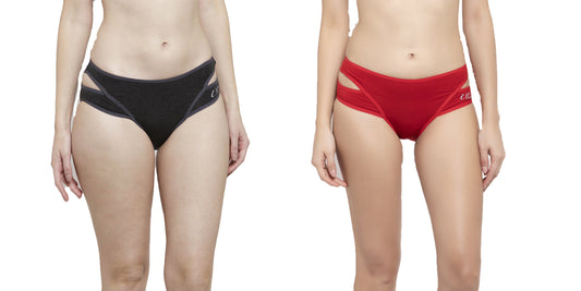 IC4 Women's Designer Hipster Brief Combo Pack of 2