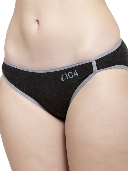 IC4 Women's Cotton Elastane Bikini Brief