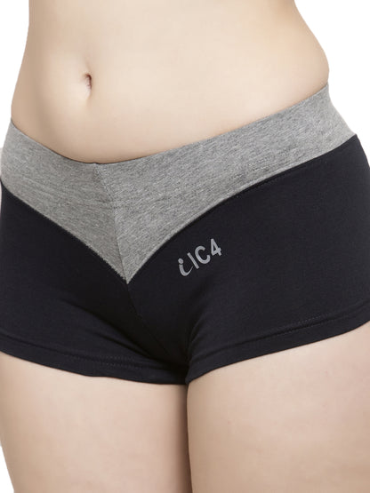 IC4 Women's Cotton Elastane designer boyshorts