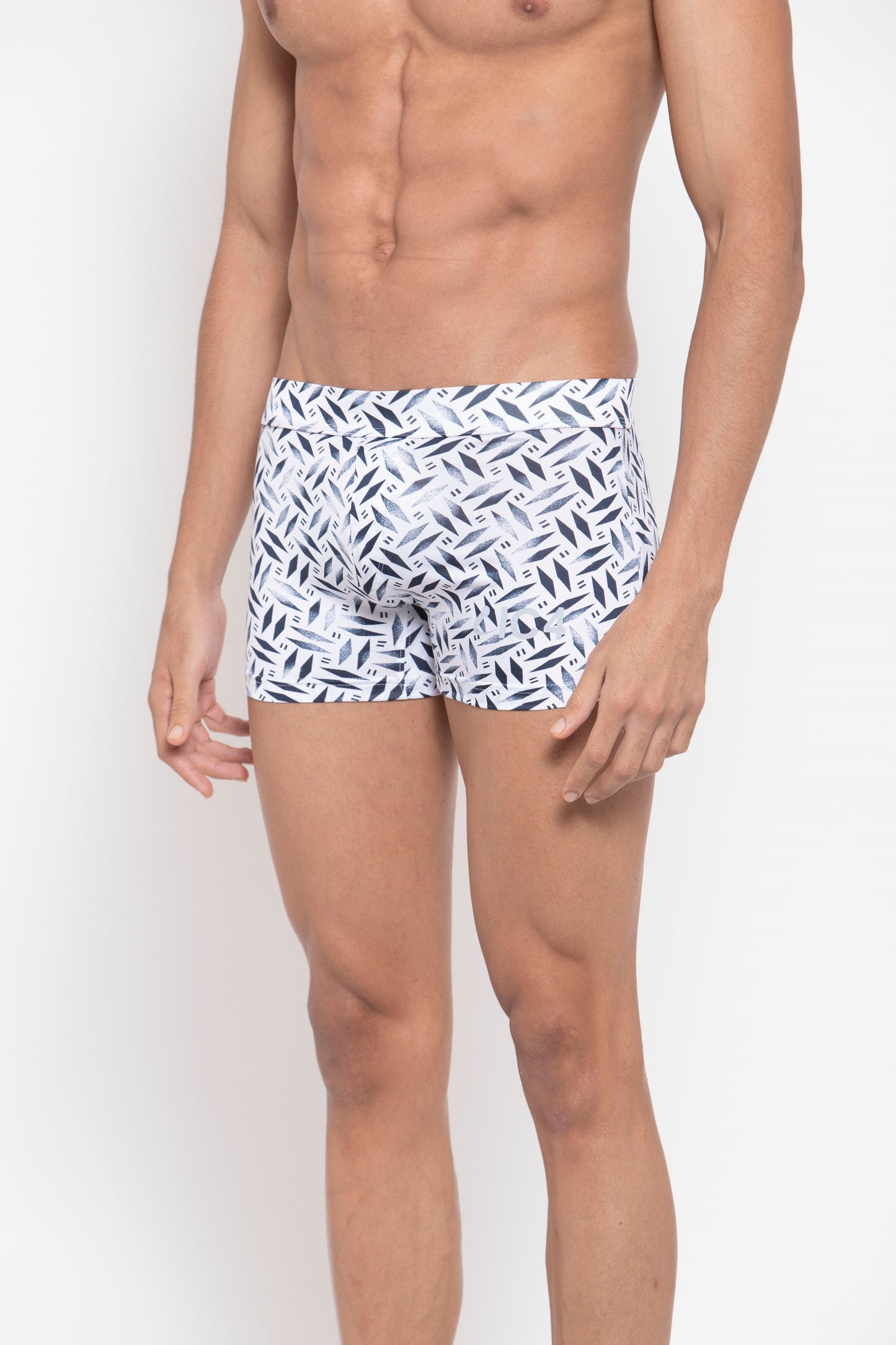 IC4 Men's Printed Polyester Trunk T-266Pro Combo Pack of 2-WH