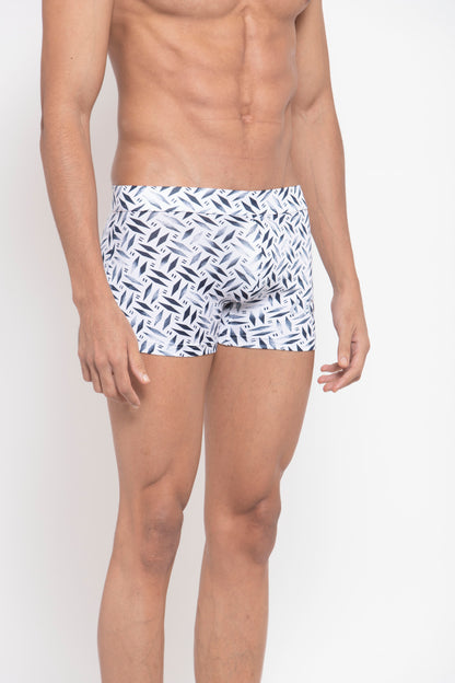 IC4 Men's Printed Polyester Trunk T-266Pro Combo Pack of 2-WH