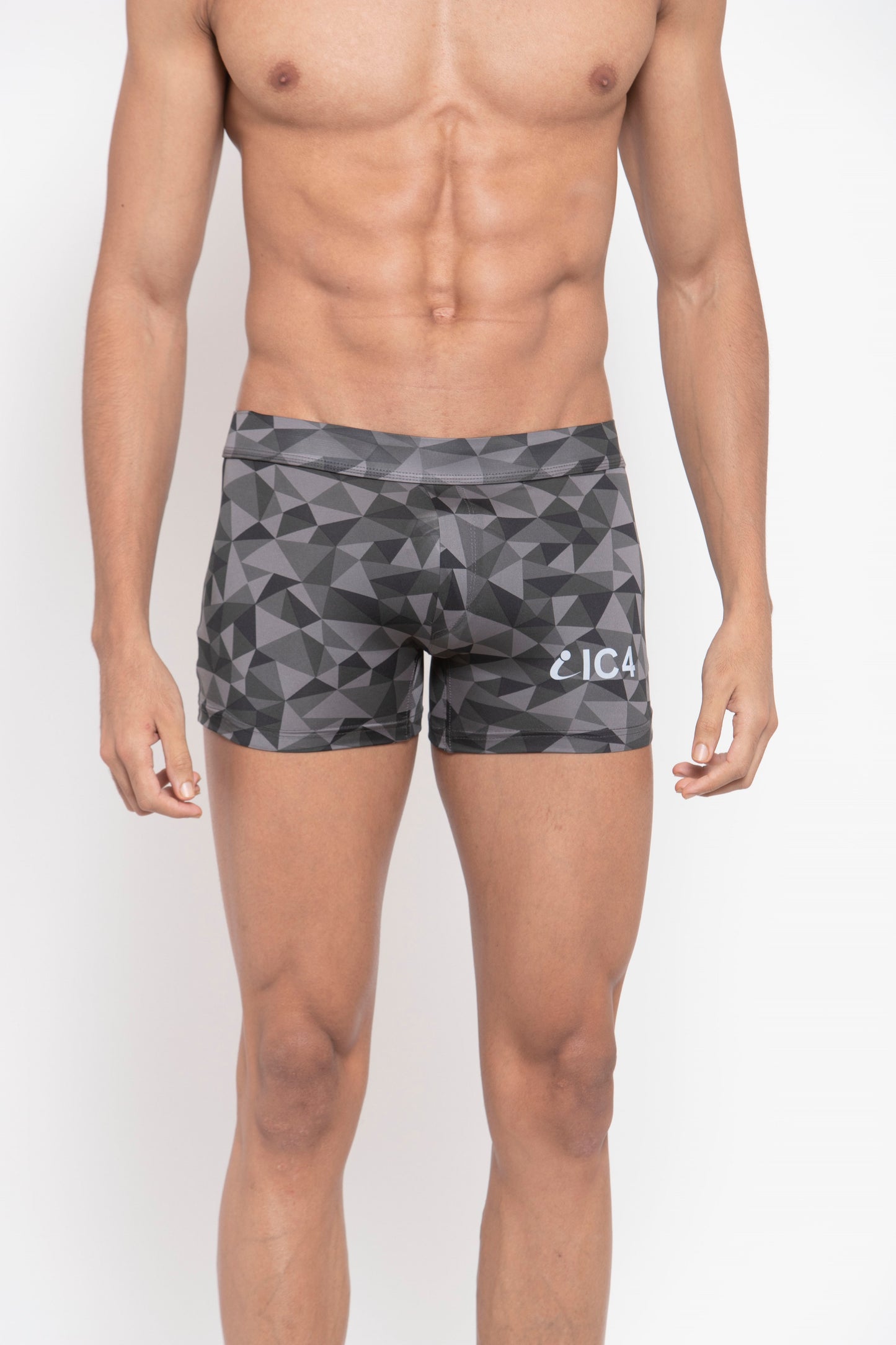 IC4 Men's Printed Polyester Elastane Trunk