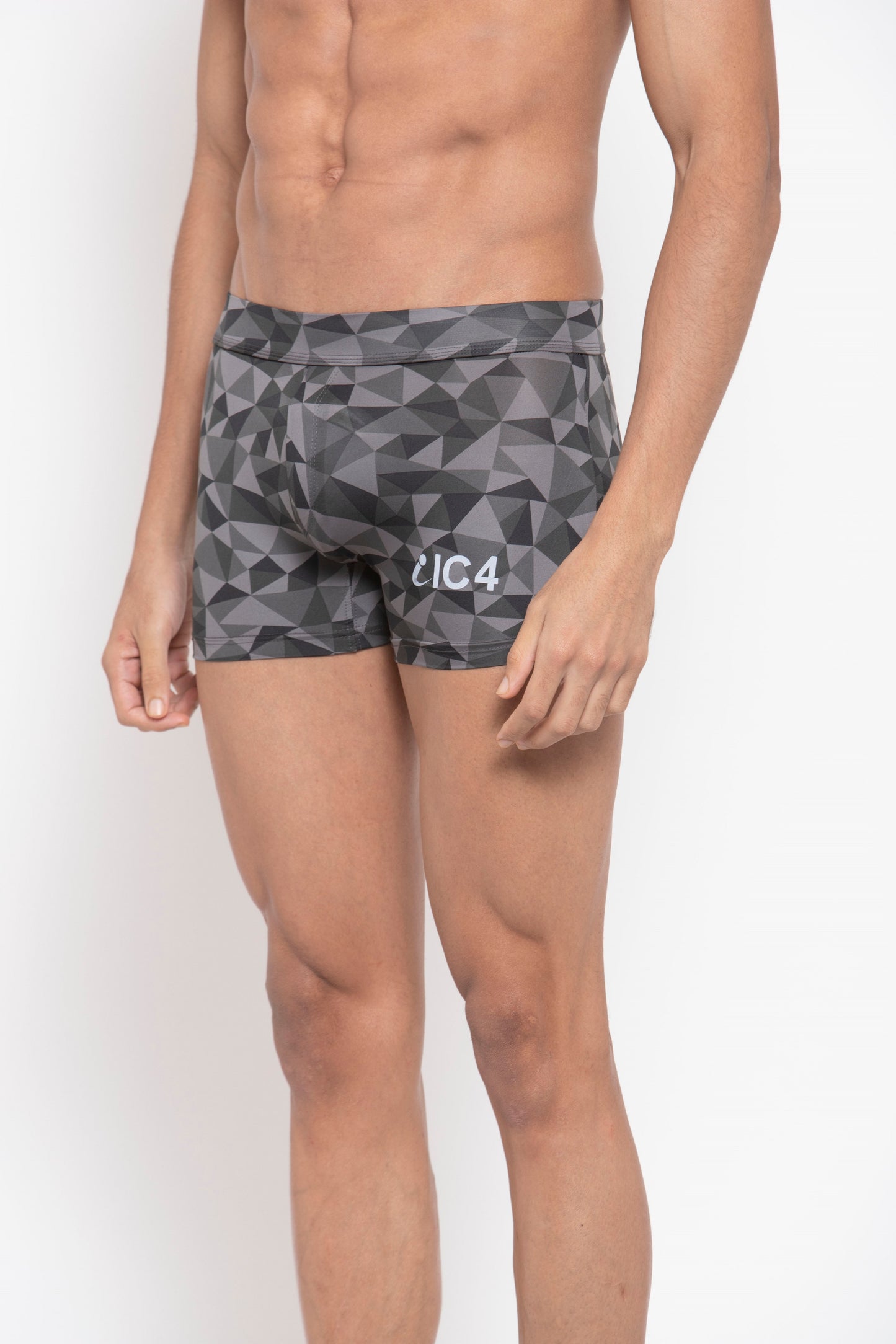 IC4 Men's Printed Polyester Elastane Trunk