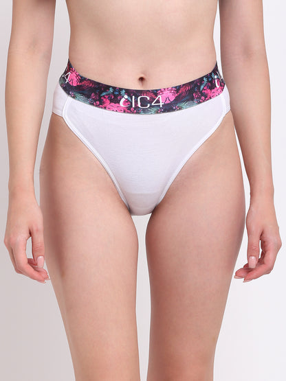 IC4 Women's Cotton Elastane Fashion Bikini Brief