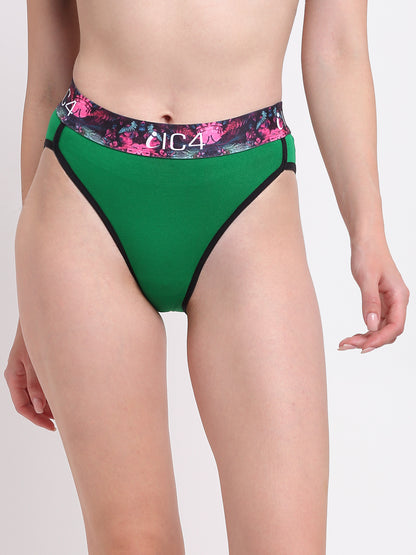 IC4 Women's Cotton Elastane Fashion Bikini Brief