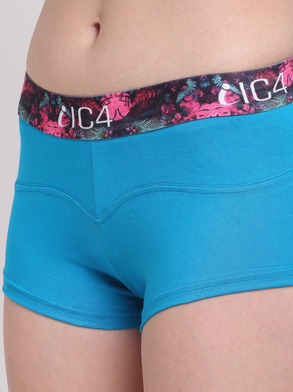 IC4 Women's Cotton Elastane Fashion Boyshorts