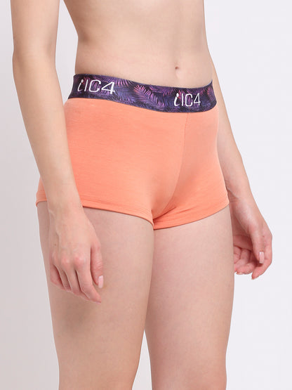IC4 Women's Cotton Elastane Fashion Boyshorts