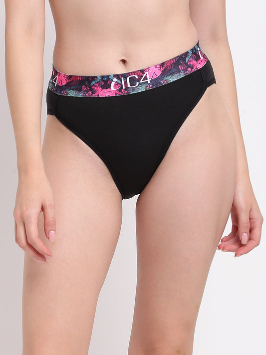 IC4 Women's Cotton Elastane Fashion Bikini Brief