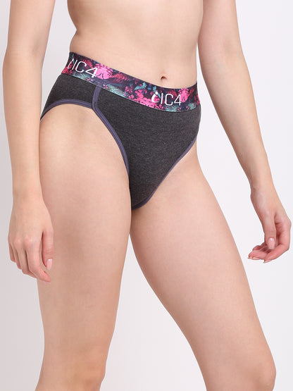 IC4 Women's Cotton Elastane Fashion Bikini Brief