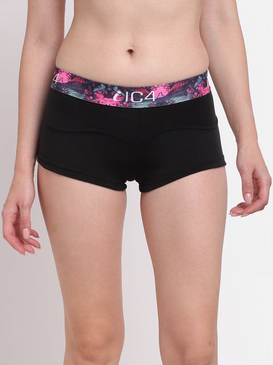 IC4 Women's Cotton Elastane Fashion Boyshorts