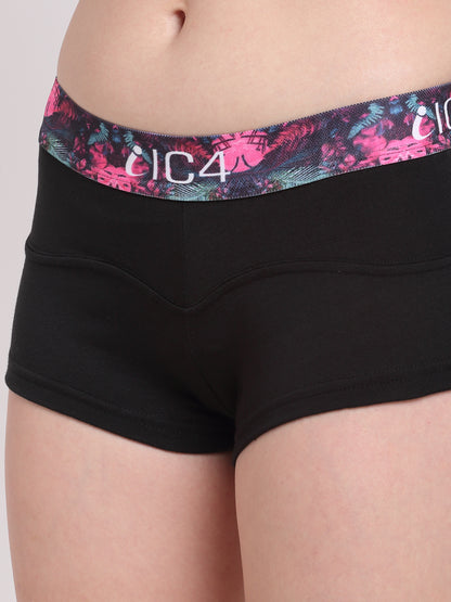 IC4 Women's Cotton Elastane Fashion Boyshorts