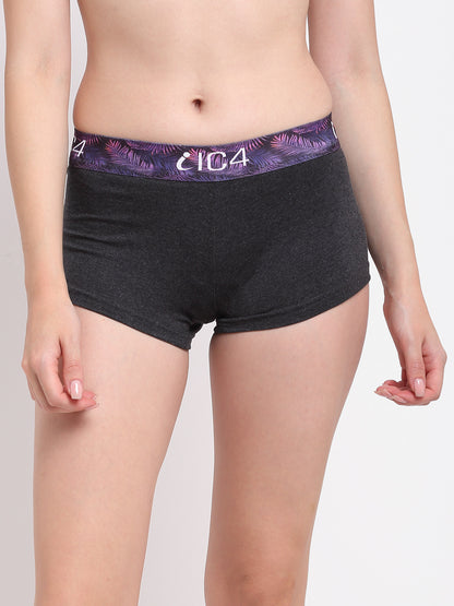 IC4 Women's Cotton Elastane Fashion Boyshorts