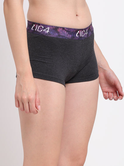 IC4 Women's Cotton Elastane Fashion Boyshorts