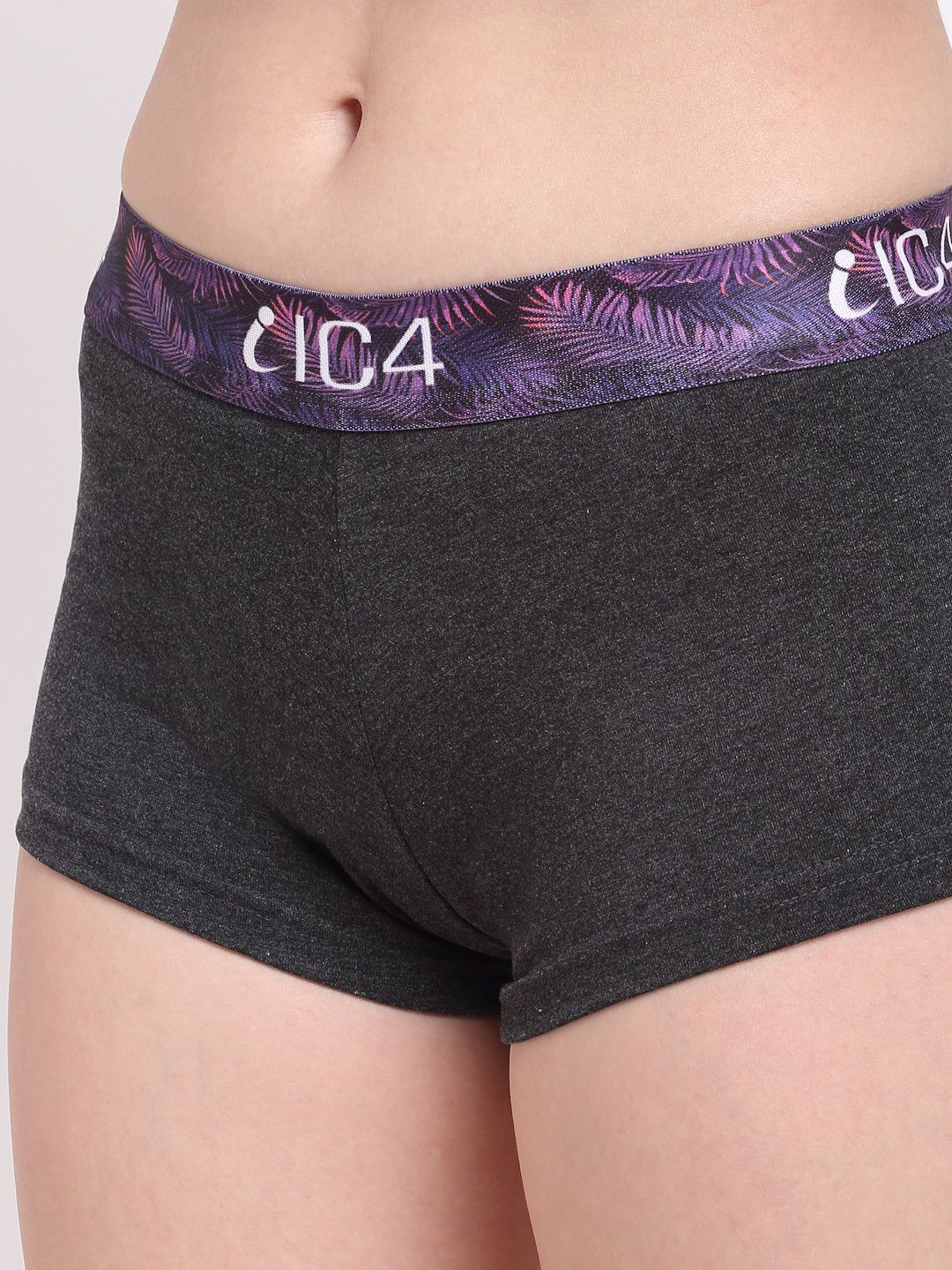 IC4 Women's Cotton Elastane Fashion Boyshorts