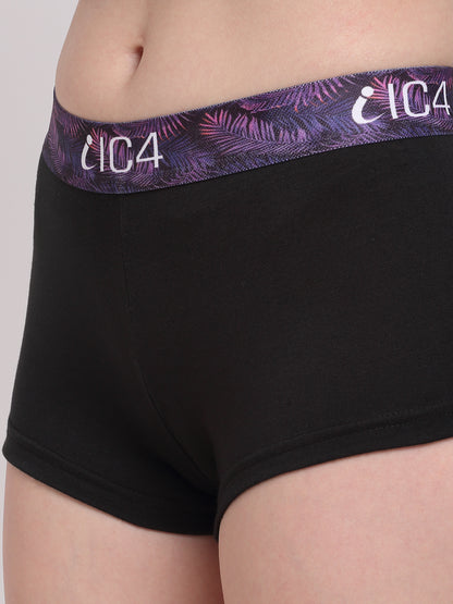 IC4 Women's Cotton Elastane Fashion Boyshorts