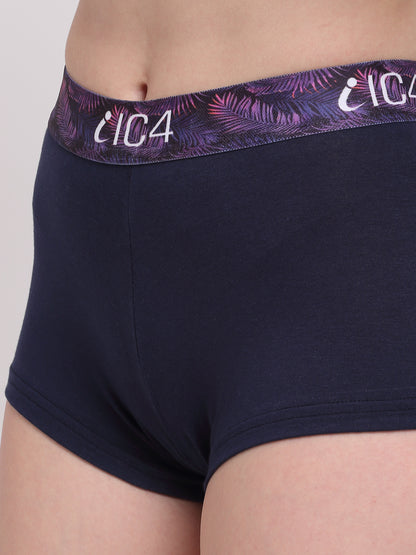 IC4 Women's Cotton Elastane Fashion Boyshorts
