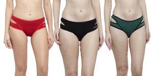 IC4 Women's Fashion Bikini Brief Combo Pack of 3