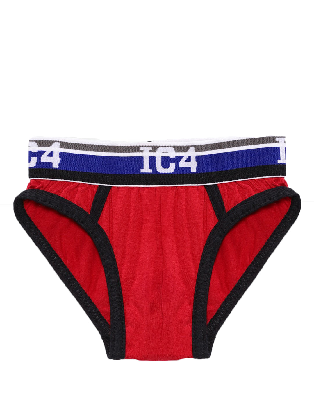 IC4 Boy's Cotton Elastane Brief Red Combo Pack of 3
