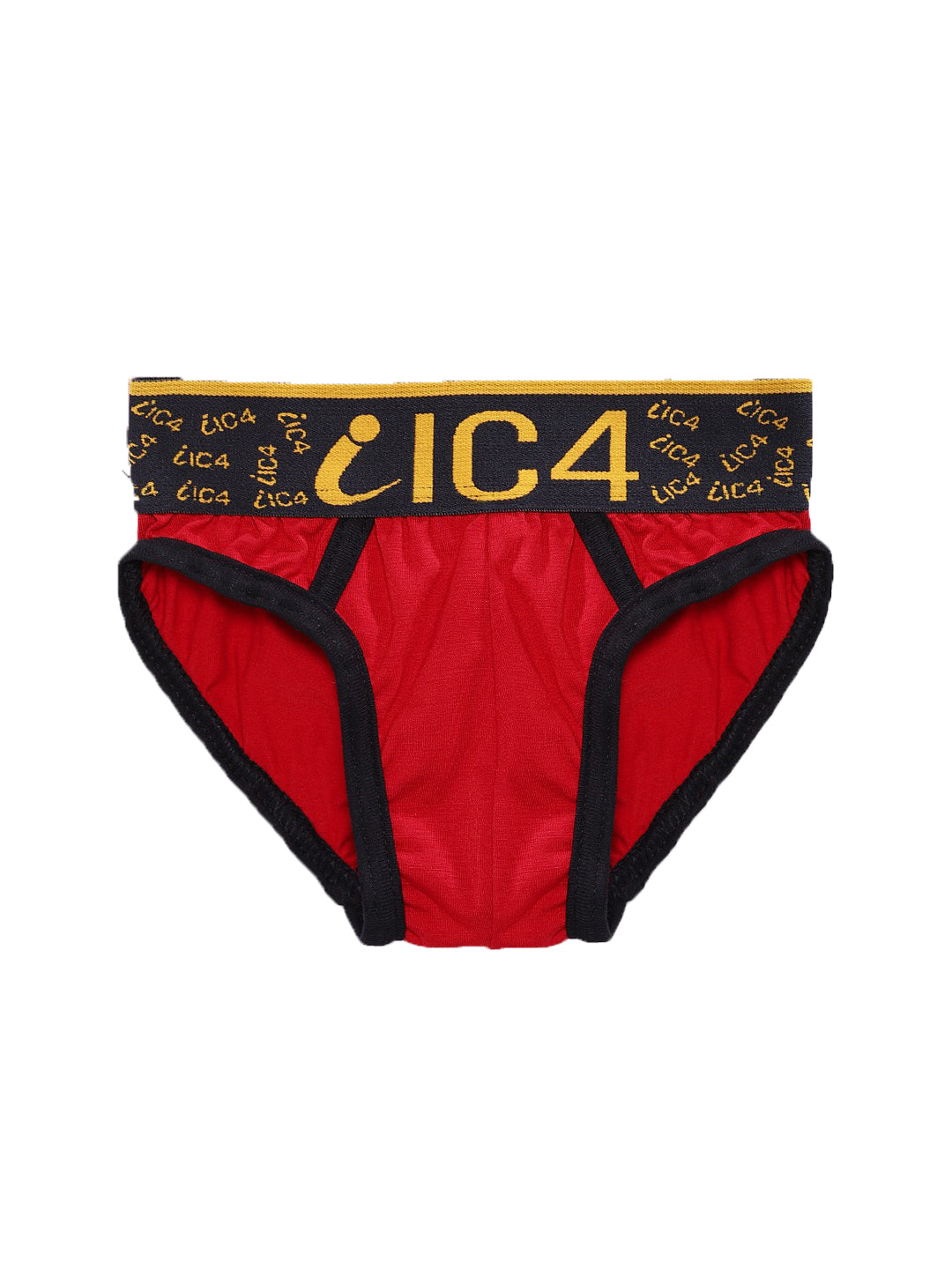IC4 Boy's Cotton Elastane Brief Red Combo Pack of 3