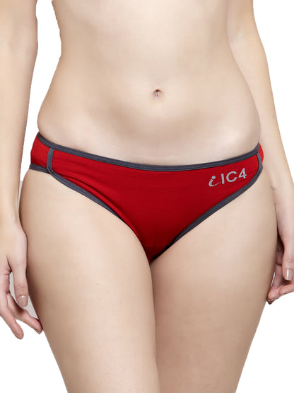 IC4 Women's Cotton Elastane Bikini Brief