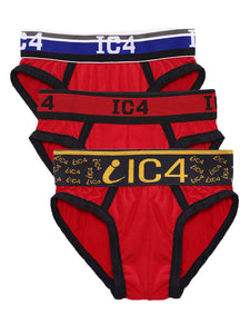 IC4 Boys Brief Red Combo Pack of 3