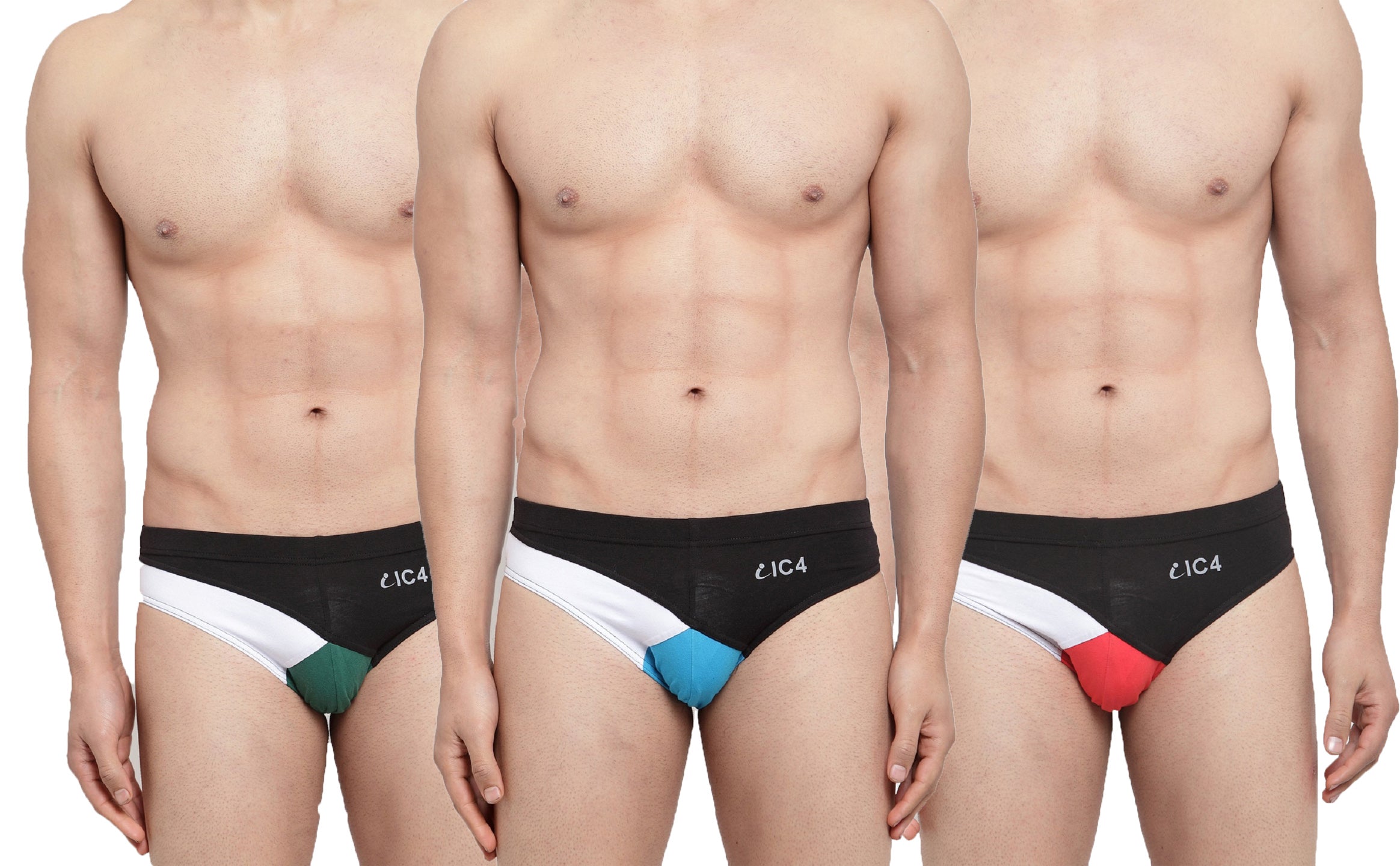 IC4 Men's Fashion Brief Combo Pack of 3