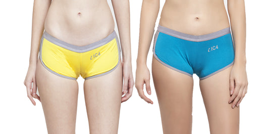 IC4 Women's Designer Boyshorts Combo Pack of 2