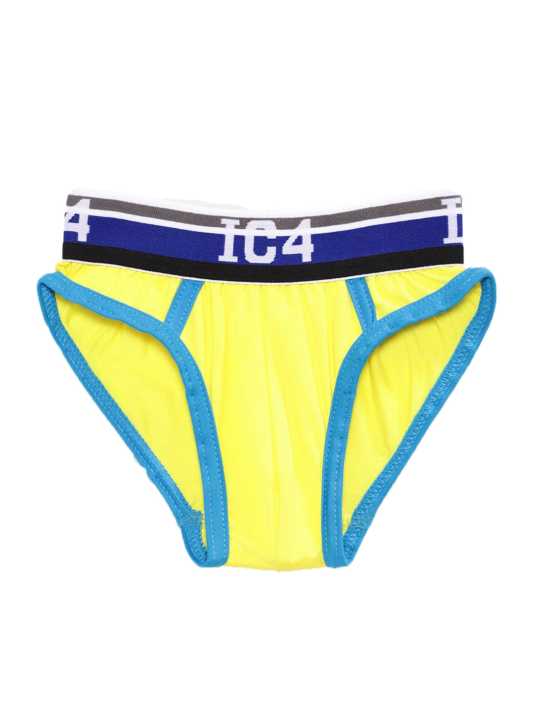 IC4 Boy's Cotton Elastane Brief Yellow Combo Pack of 3