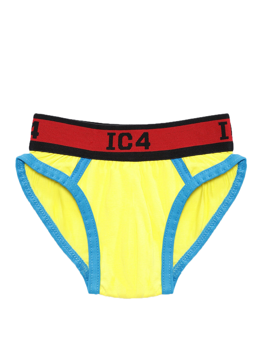 IC4 Boy's Cotton Elastane Brief Yellow Combo Pack of 3