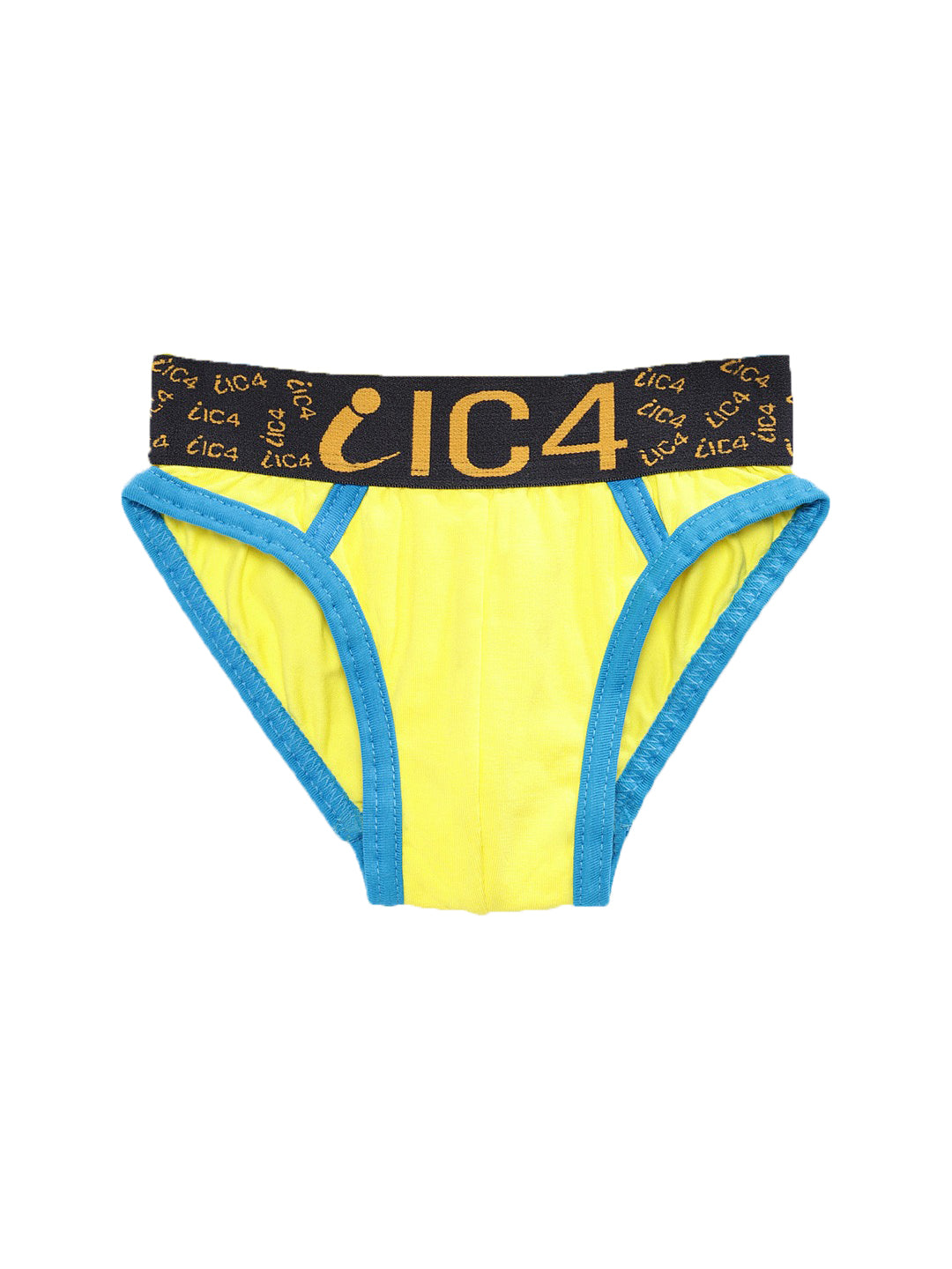 IC4 Boy's Cotton Elastane Brief Yellow Combo Pack of 3