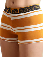 Load image into Gallery viewer, IC4 Women&#39;s stripe Fashion Boyshorts Combo Pack of 2, Yellow
